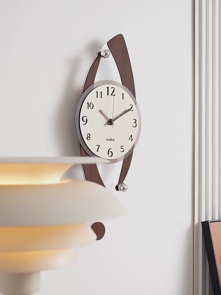 video de l'horloge murale design contemporaine