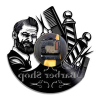 Horloge Vinyle Barber Shop | Horloge Mania