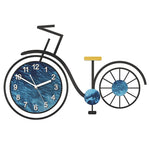 grande horloge murale design contemporaine en forme de vélo de diamètre 60 cm 