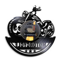 Horloge Vinyle </br> Moto Triumph