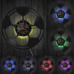Horloge Vinyle Ballon de Football | Horloge Mania