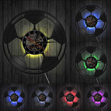 Horloge Vinyle Ballon de Football | Horloge Mania