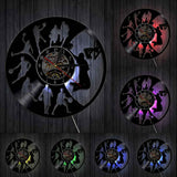Horloge Vinyle Joueur de Basketball | Horloge Mania