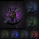 Horloge Vinyle Les Trois Cerf | Horloge Mania