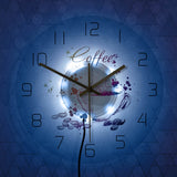 Horloge Murale </br> LED Coffee
