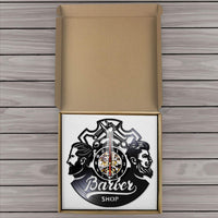 Horloge Vinyle Salon de Coiffure | Horloge Mania