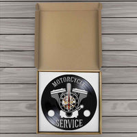 Horloge Vinyle Moteur de Moto | Horloge Mania