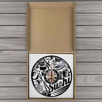 Horloge Vinyle Sushi | Horloge Mania