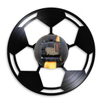 Horloge Vinyle Ballon de Football | Horloge Mania