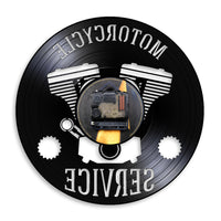 Horloge Vinyle Moteur de Moto | Horloge Mania
