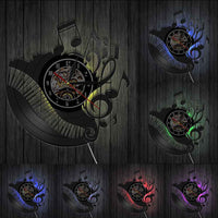 Horloge Vinyle Clavier De Piano | Horloge Mania