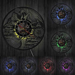 Horloge Vinyle Moto Tout Terrain | Horloge Mania