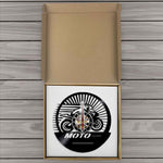 Horloge Vinyle Moto De Course | Horloge Mania