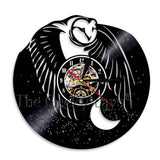 Horloge Vinyle </br> Hibou