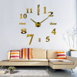 horloge_murale_design_a_coller_jaune_salon