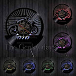 Horloge Vinyle Moto De Course | Horloge Mania
