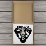 Horloge Vinyle <br> Boules de Billard