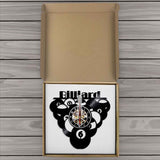 Horloge Vinyle <br> Boules de Billard