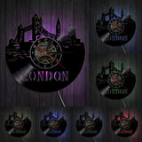 Horloge Vinyle Londres | Horloge Mania