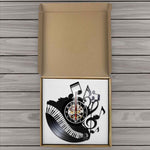Horloge Vinyle Clavier De Piano | Horloge Mania