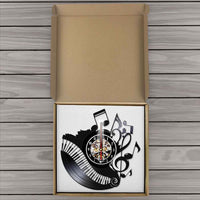 Horloge Vinyle Clavier De Piano | Horloge Mania