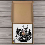 Horloge Vinyle Cerf de La Forêt | Horloge Mania