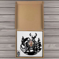 Horloge Vinyle Cerf de La Forêt | Horloge Mania