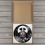 horloge vinyle chat de lune boite