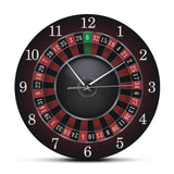 horloge murale poker avec jeu de roulette casino