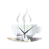 Horloge Cuisine <br>Autocollante Café