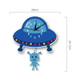 horloge murale martien avec ses dimensions en centimetre