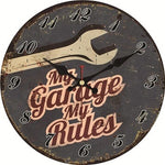 Horloge Murale <br>Vintage Garage