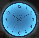 horloge murale lumineuse avec LED Bleu