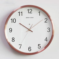 horloge murale lumineuse Cadran Bronze avec LED Bleu intégrée