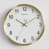 horloge murale lumineuse Cadran Doré avec LED Bleu intégrée