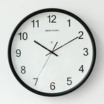 horloge murale lumineuse Cadran Noir avec LED Bleu intégrée