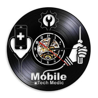 horloge murale vinyle réparation de téléphone