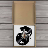 Horloge Murale Vinyle chat avec Aquarium