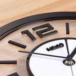 cadran horloge murale transparent noir