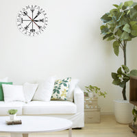 decoration-horloge-vegvisir-blanche-salon