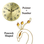 explication de l'horloge Muale paon