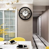 horloge murale transparent grand simple forme ronde