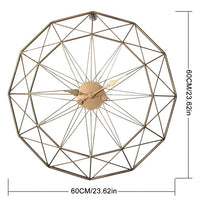 grande horloge scandinave doree