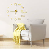 grande horloge murale 3D design  pour la salle