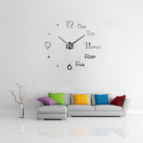 grande horloge murale 3D design  pour le salon