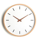 horloge blanche scandinave minimaliste en bambou