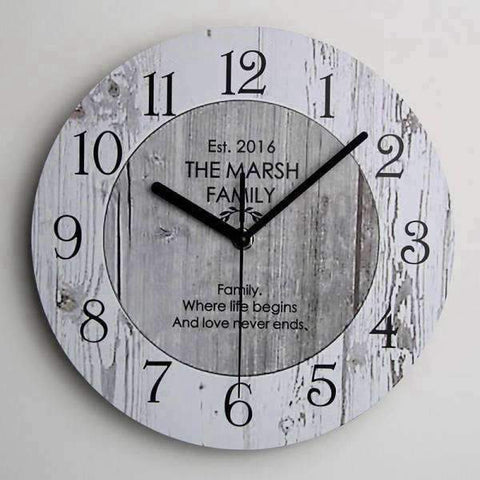 Horloge Bois Blanchi | Horloge Mania