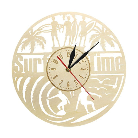 Horloge Bois Surf Time | Horloge Mania