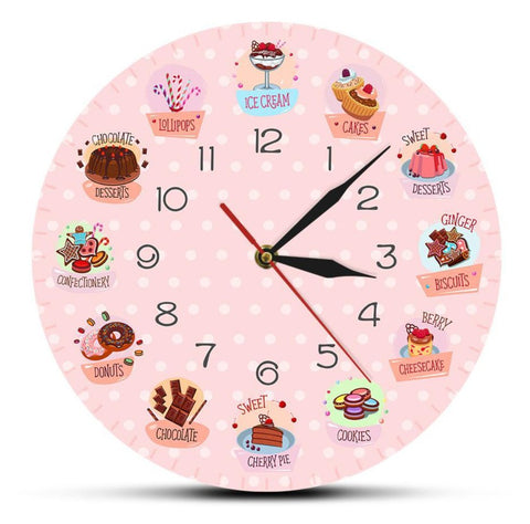 Horloge Cuisine Gateaux Sucrés | Horloge Mania