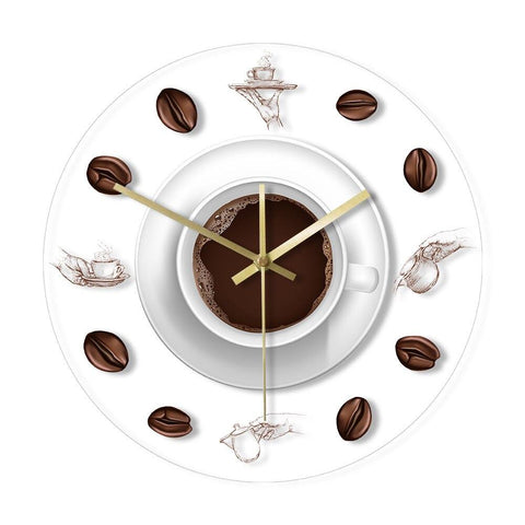 Horloge Cuisine Tasse de Café | Horloge Mania